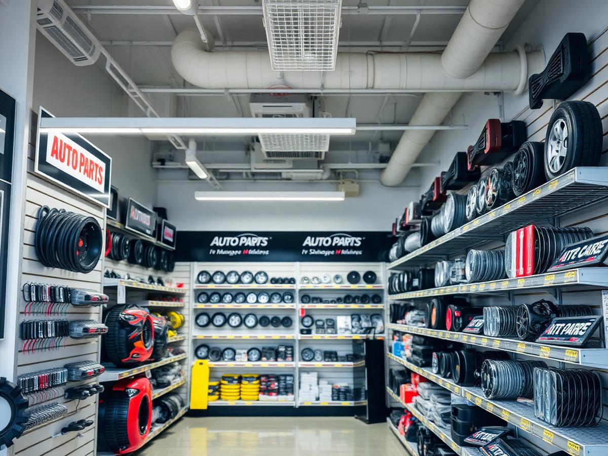 Auto parts storefront